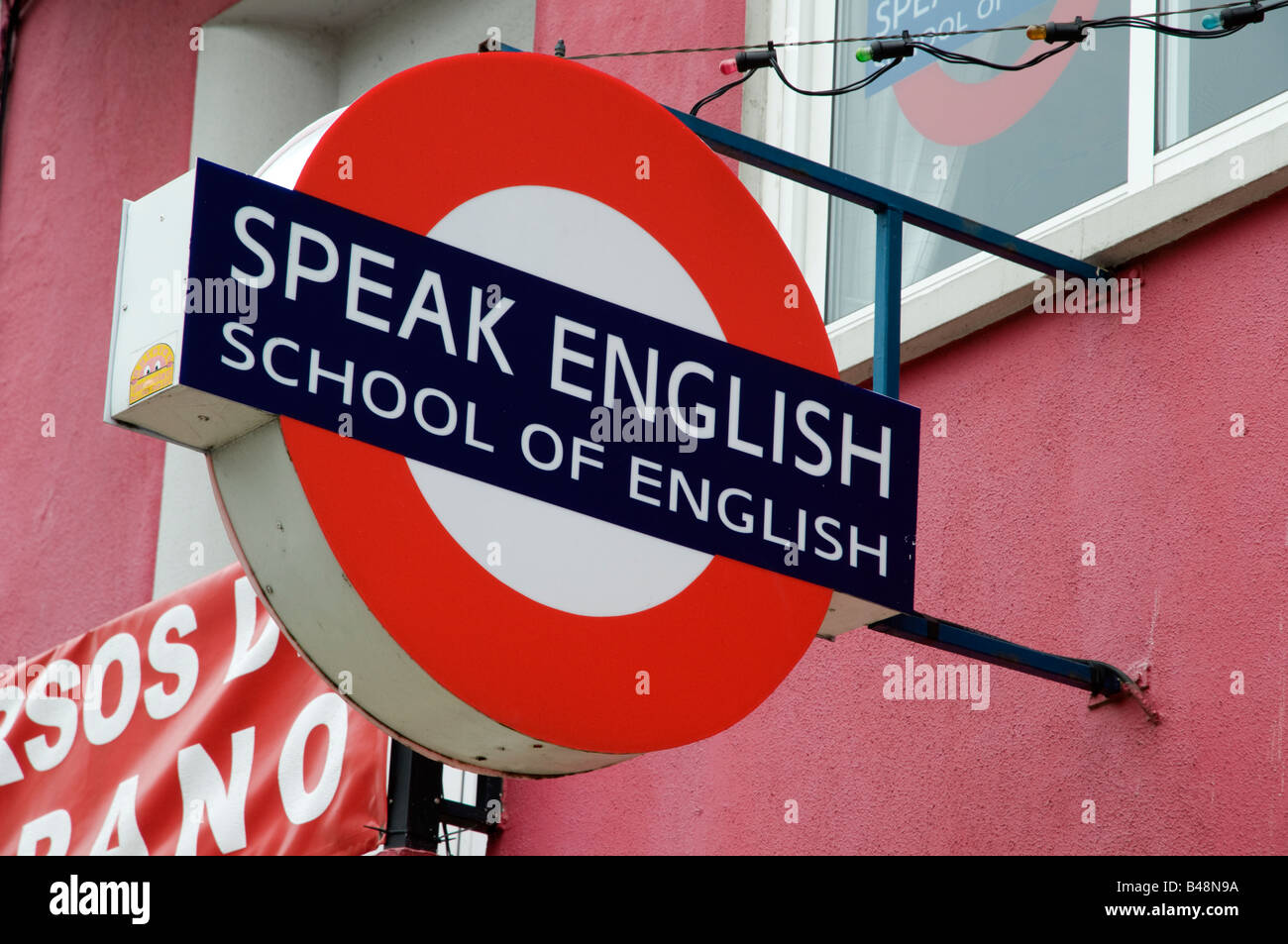 English language school in Spain Stock Photo