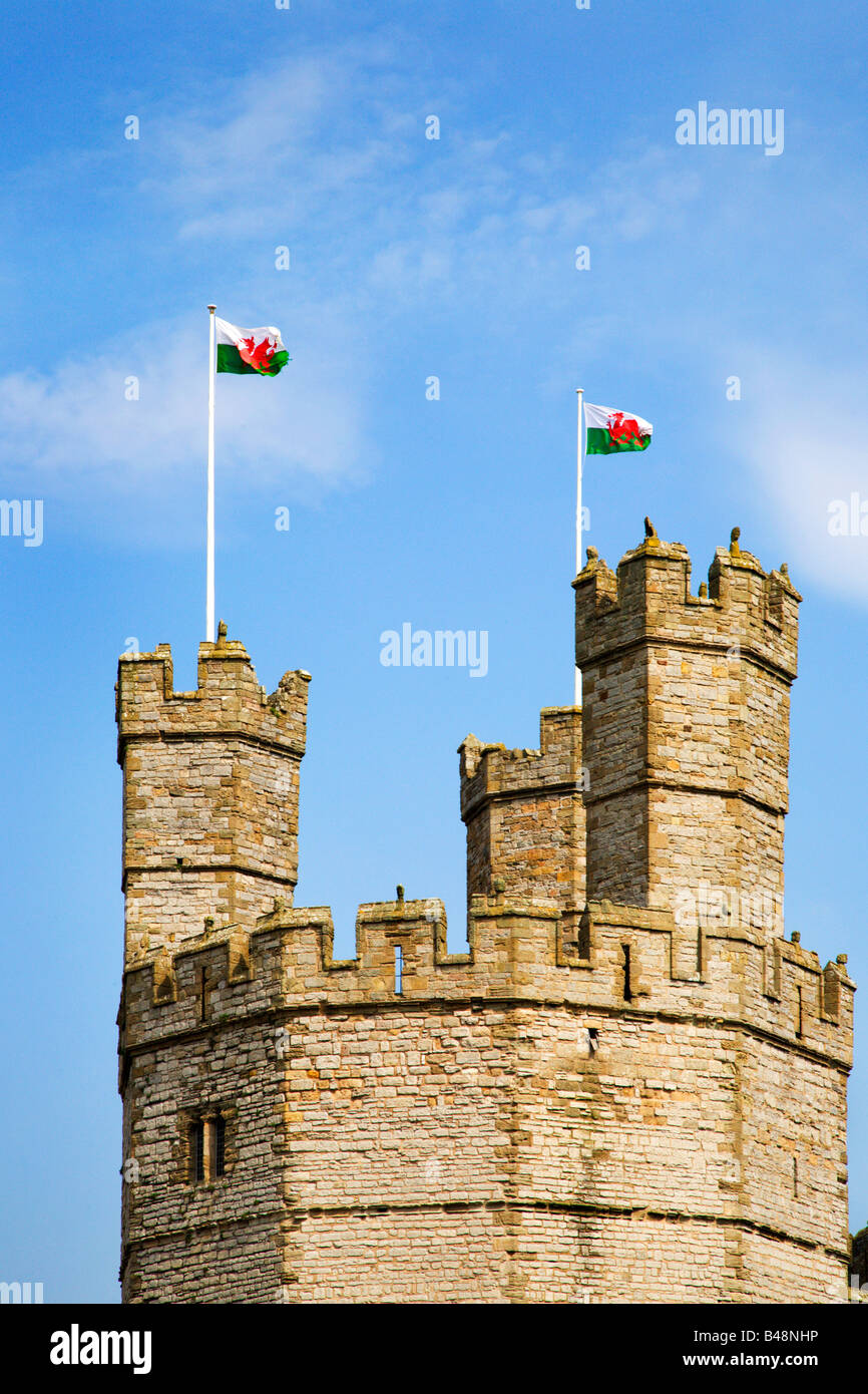 Castle Turret And Welsh Flag Hi res Stock Photography And Images Alamy