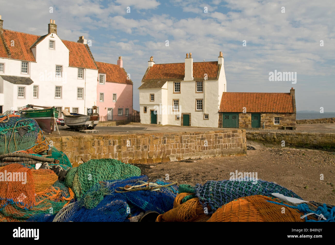 Pitteweem Fishing Village in the Kingdom of Fife Stock Photo
