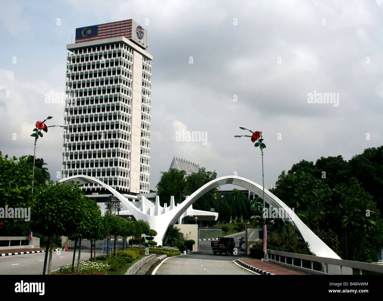 exterior view of Malaysian Parliament in Kuala Lumpur  April 2008 Stock Photo