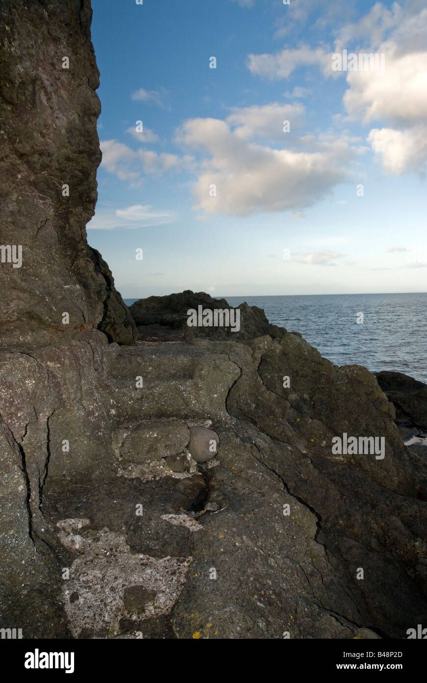 The Gobbins Cliffs Path. Northern Ireland Stock Photo Alamy