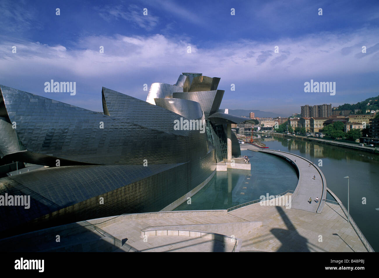 Spain, Bilbao, Guggenheim Museum, architect Frank Gehry Stock Photo