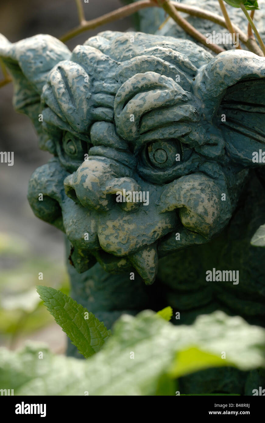 Garden Gargoyle statue Stock Photo Alamy