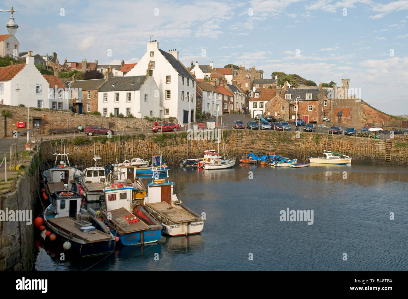 Crail in the East Neuk of the Kingdom of Fife Scotland overlooking the