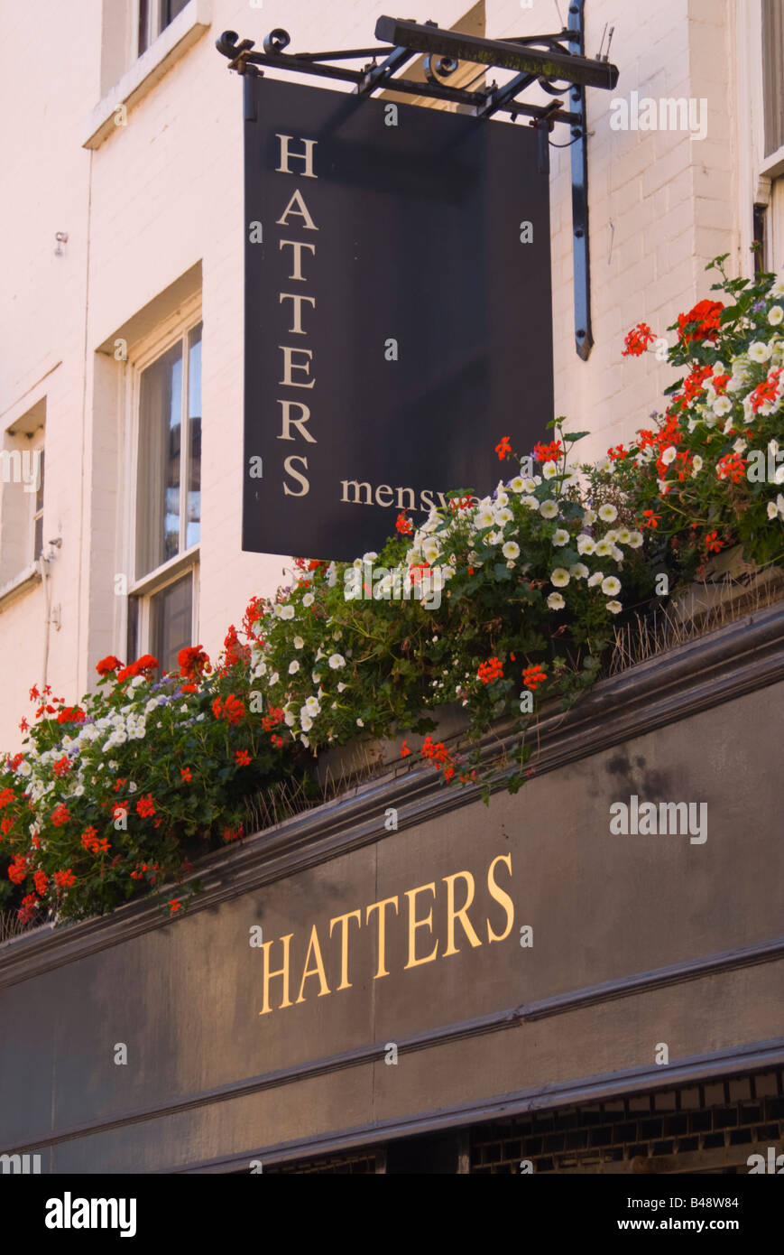 Hatters Menswear clothing shop in Norwich,Norfolk,Uk Stock Photo Alamy