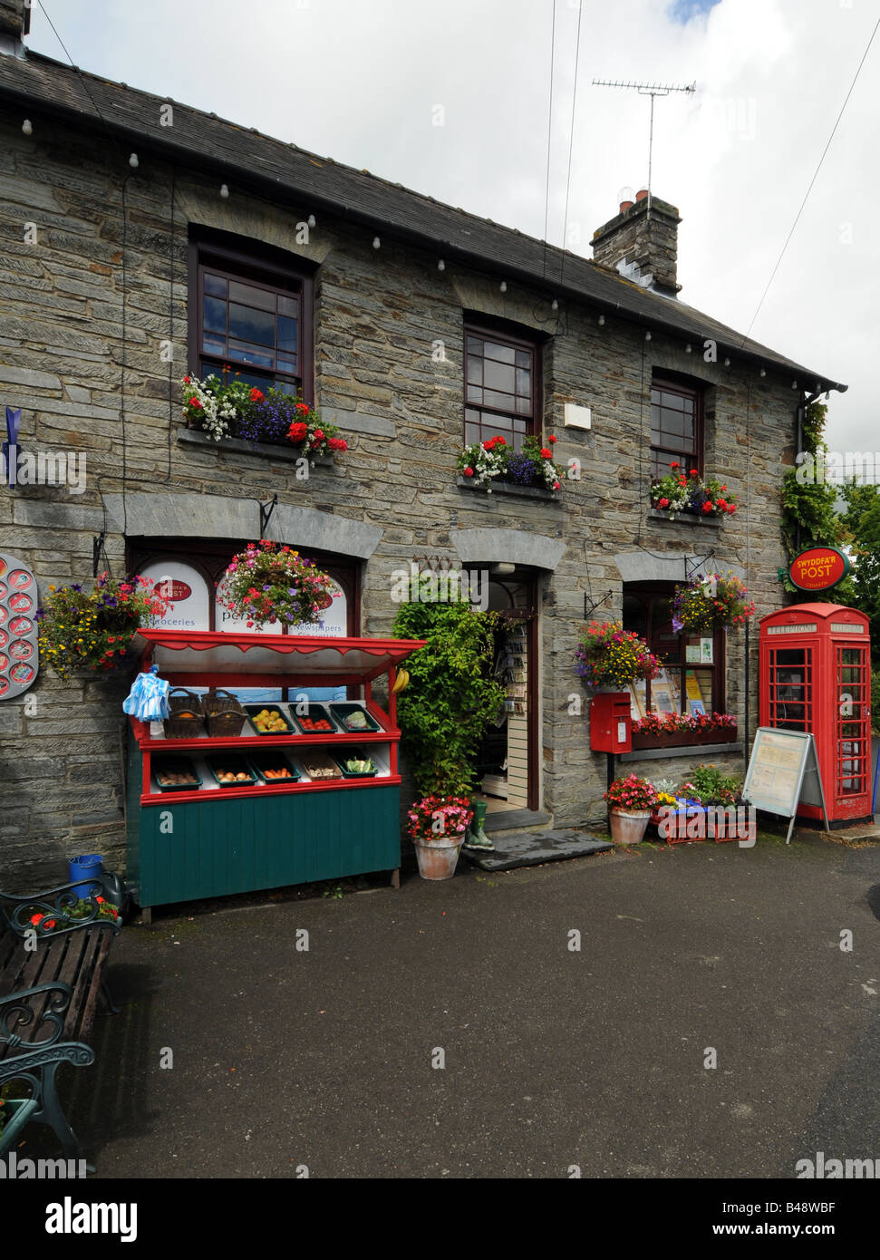 A rural post office in North Wales, Great Britain Stock Photo Alamy