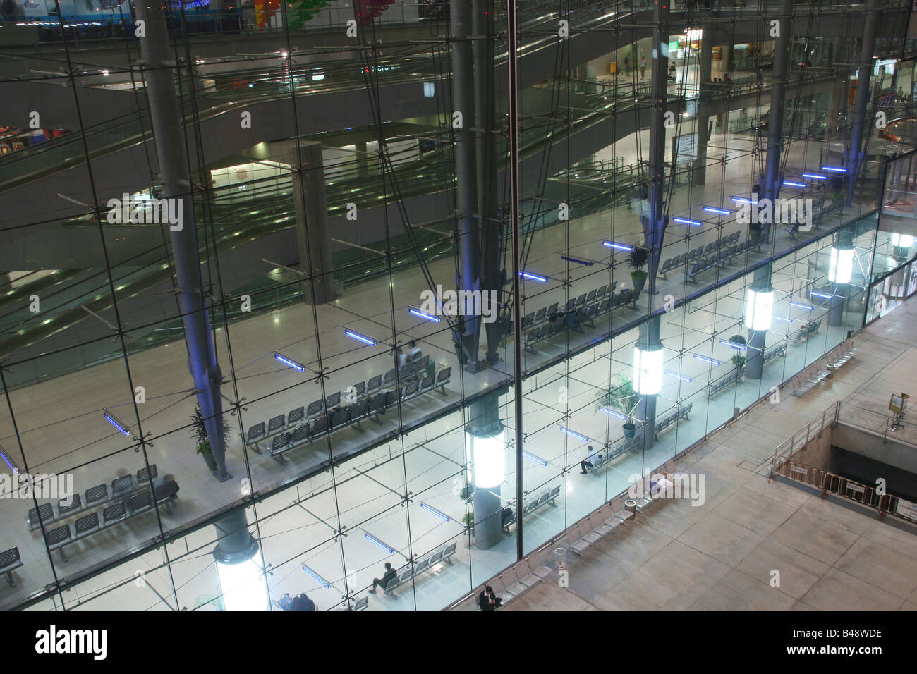 night shut at bangkok new airport suvarnabhummi Stock Photo