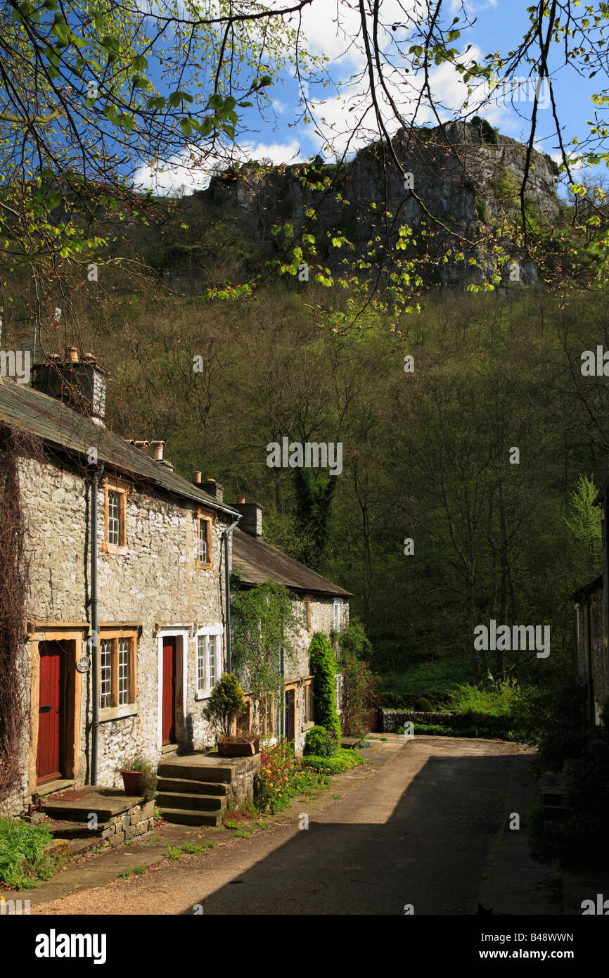 Ravensdale Cottages in Cressbrook Dale, Derbyshire, Peak District