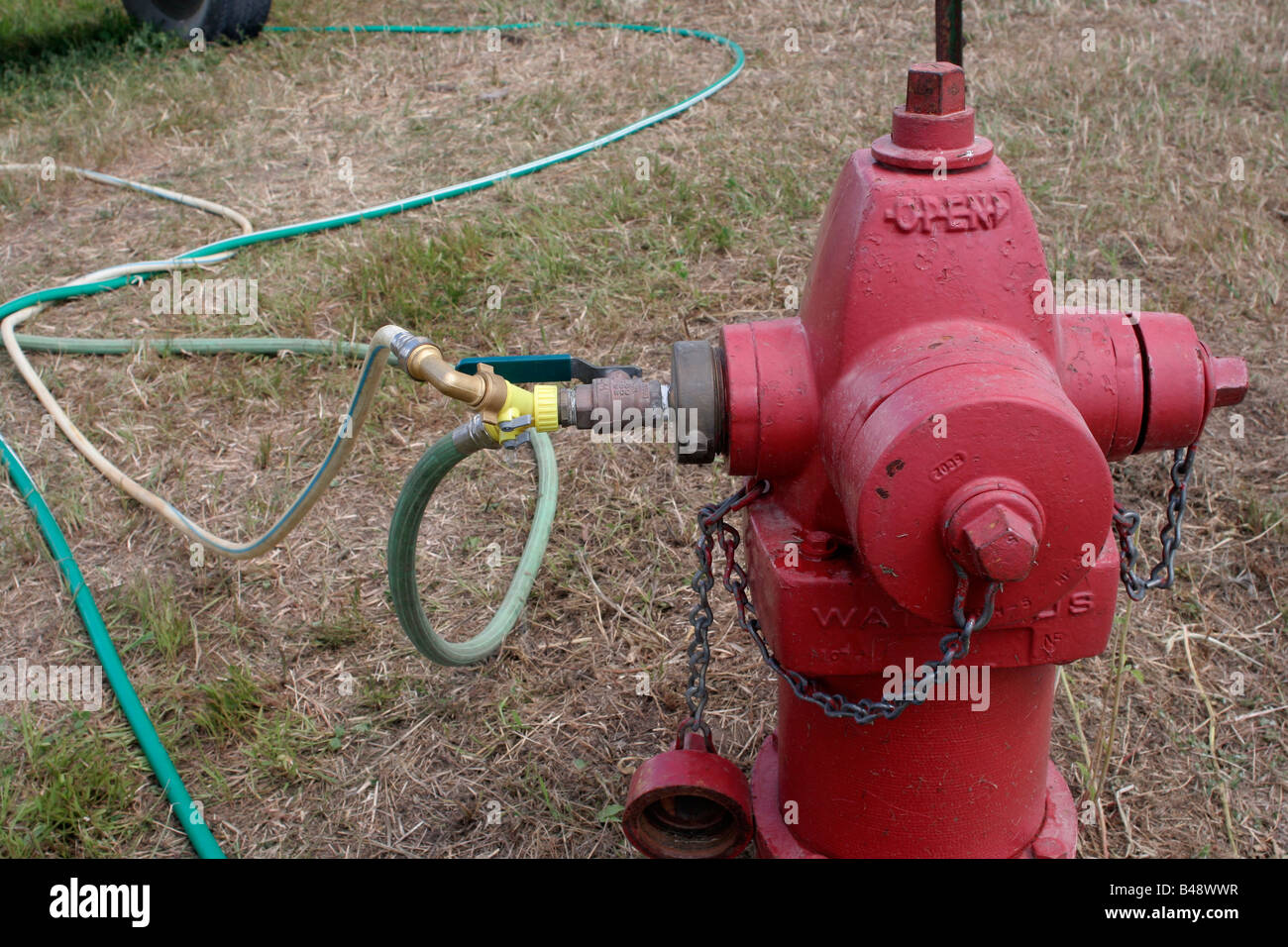 Fire hydrant used to supply water to an event Stock Photo Alamy