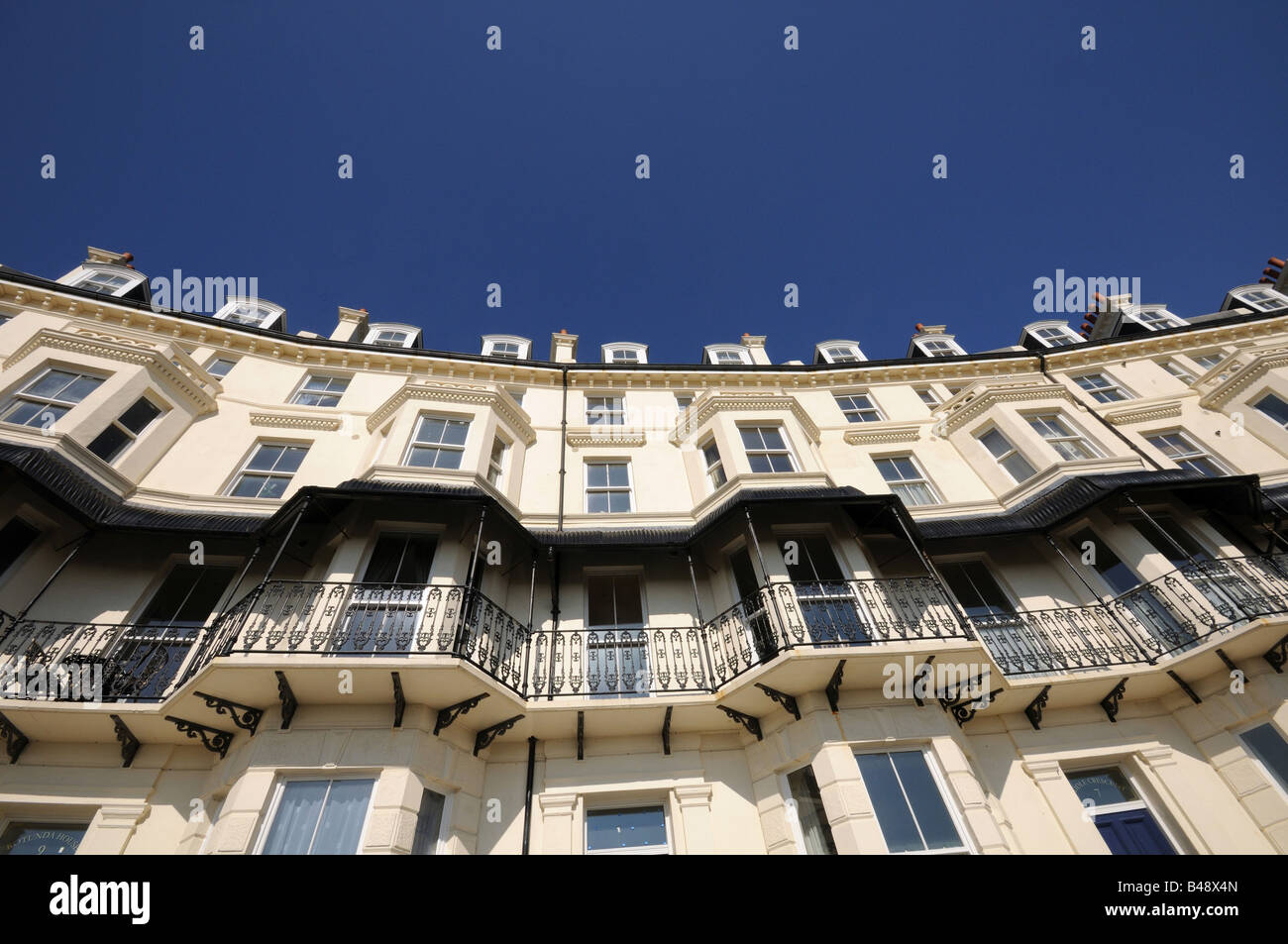 renovated Victorian crescent Marine Parade Folkestone Stock Photo Alamy