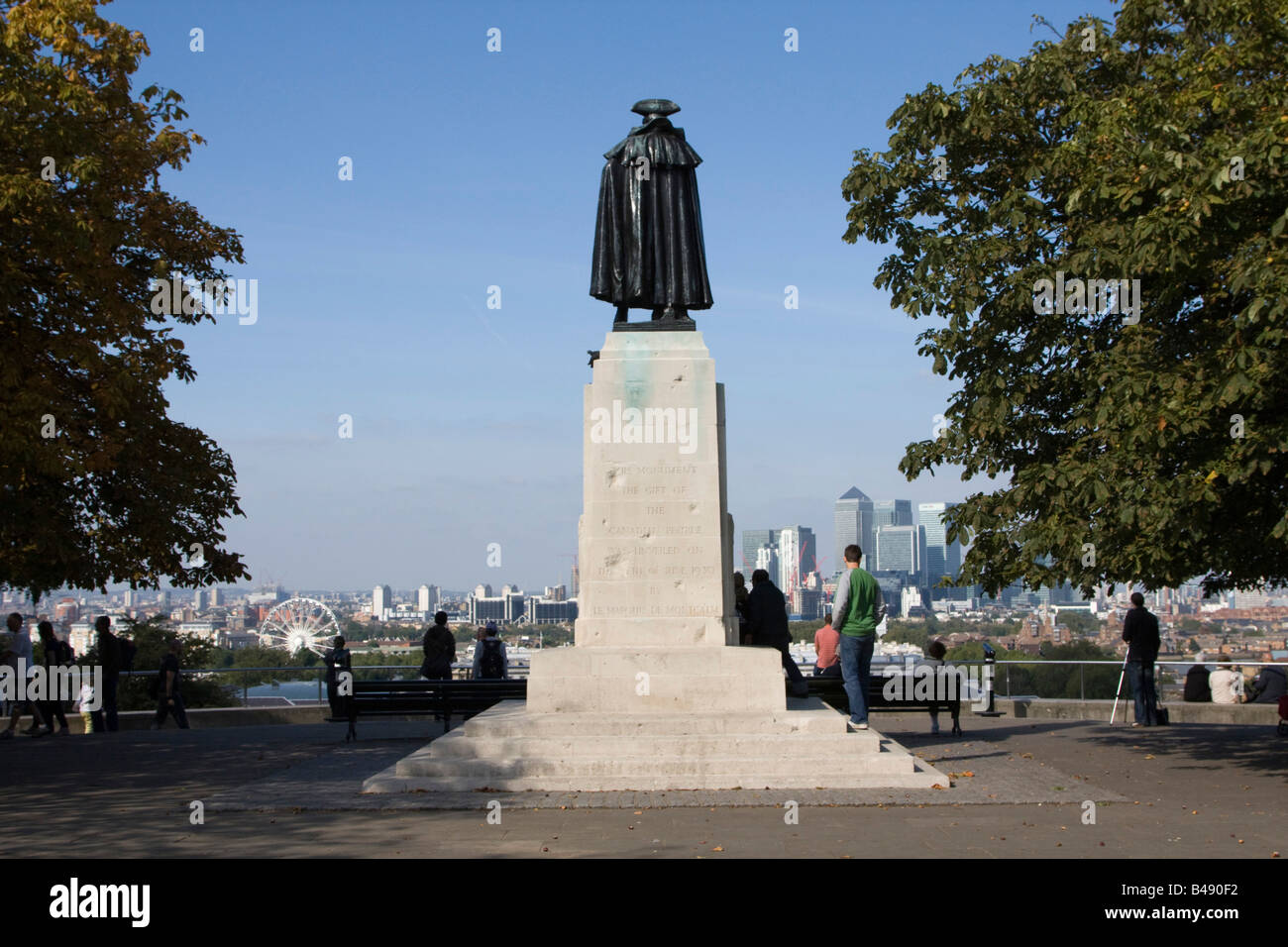 The General Wolfe statue, Greenwich Park, London, England uk gb Stock Photo