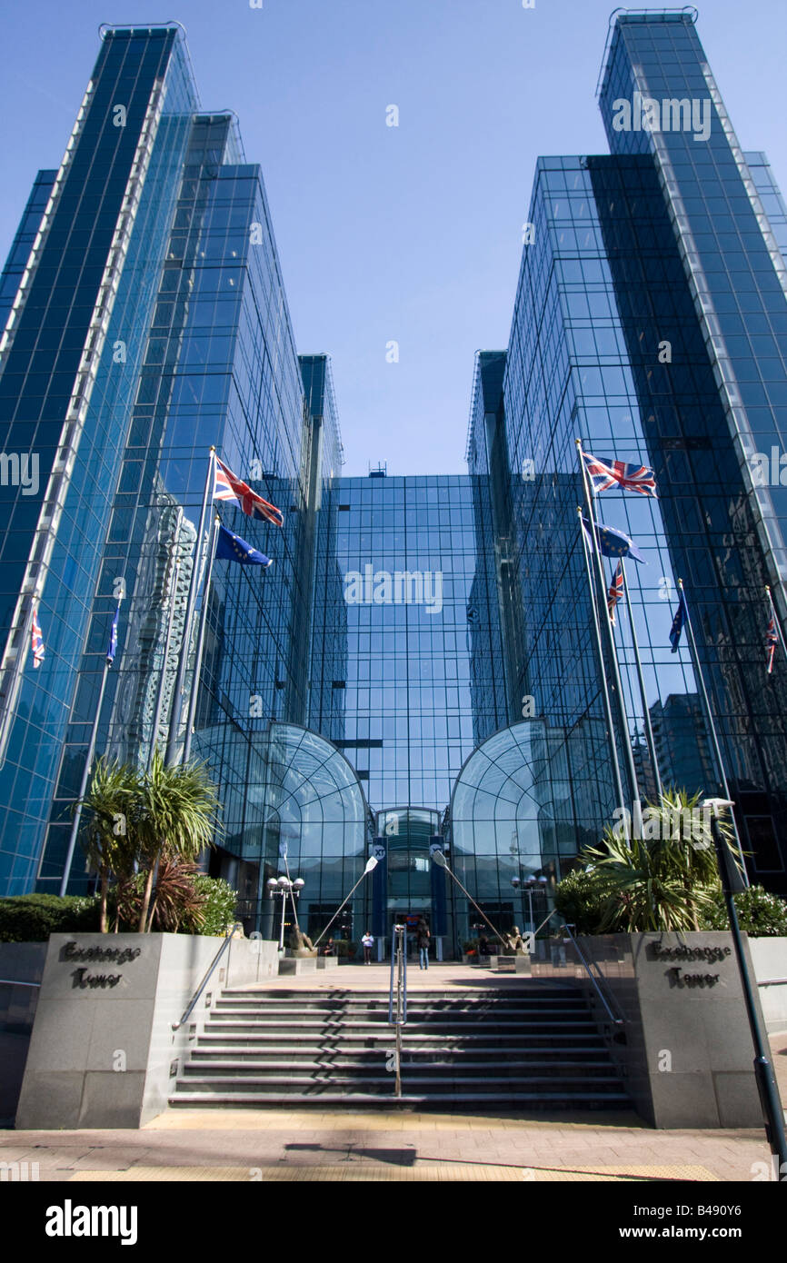 exchange tower Canary wharf london dockland england uk gb Stock Photo