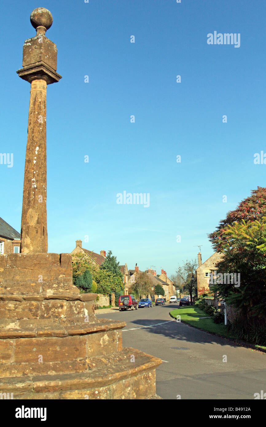Hinton St George Somerset UK from Stone Preaching Cross Stock Photo - Alamy