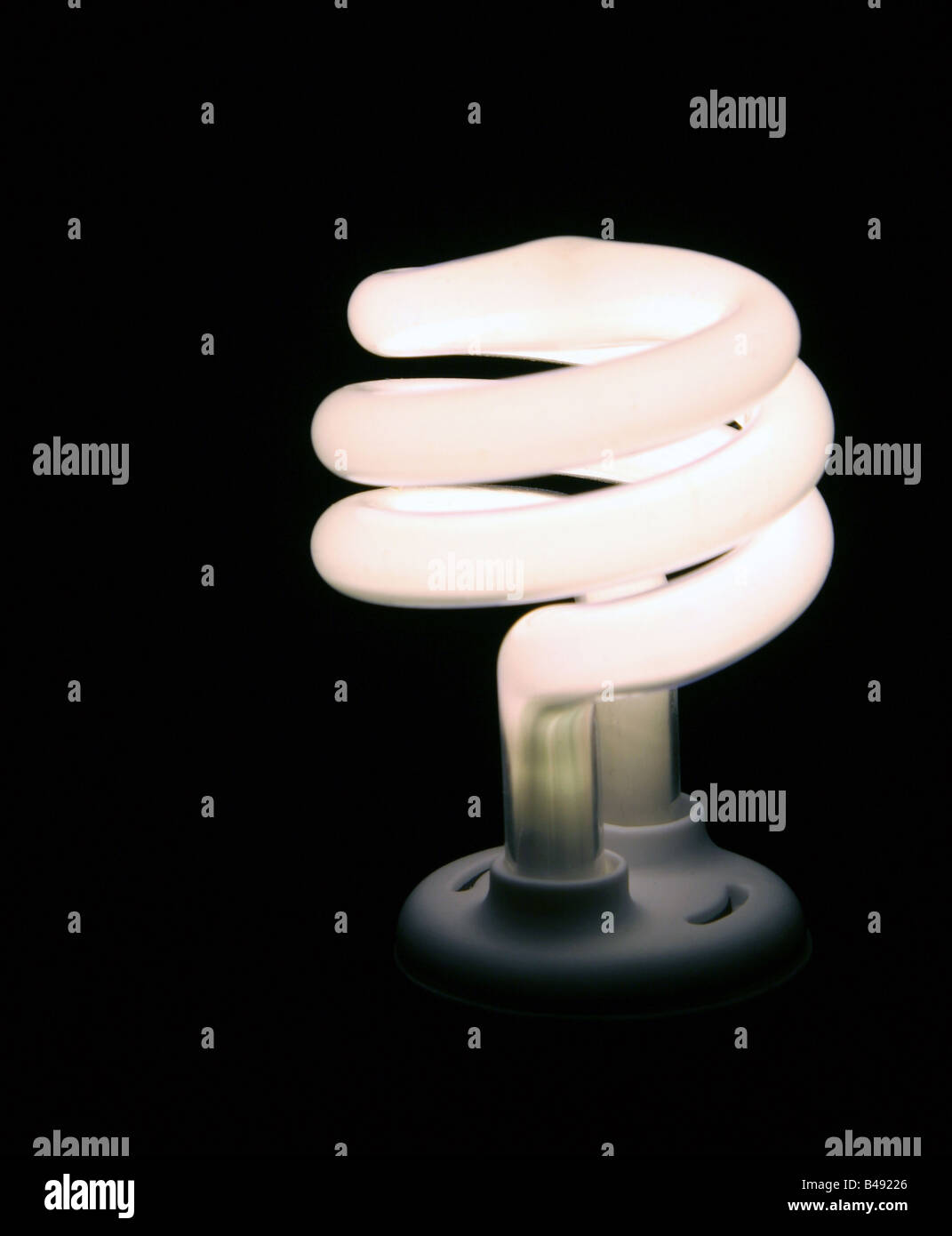 Small Fluorescent Light Bulb Stock Photo Alamy