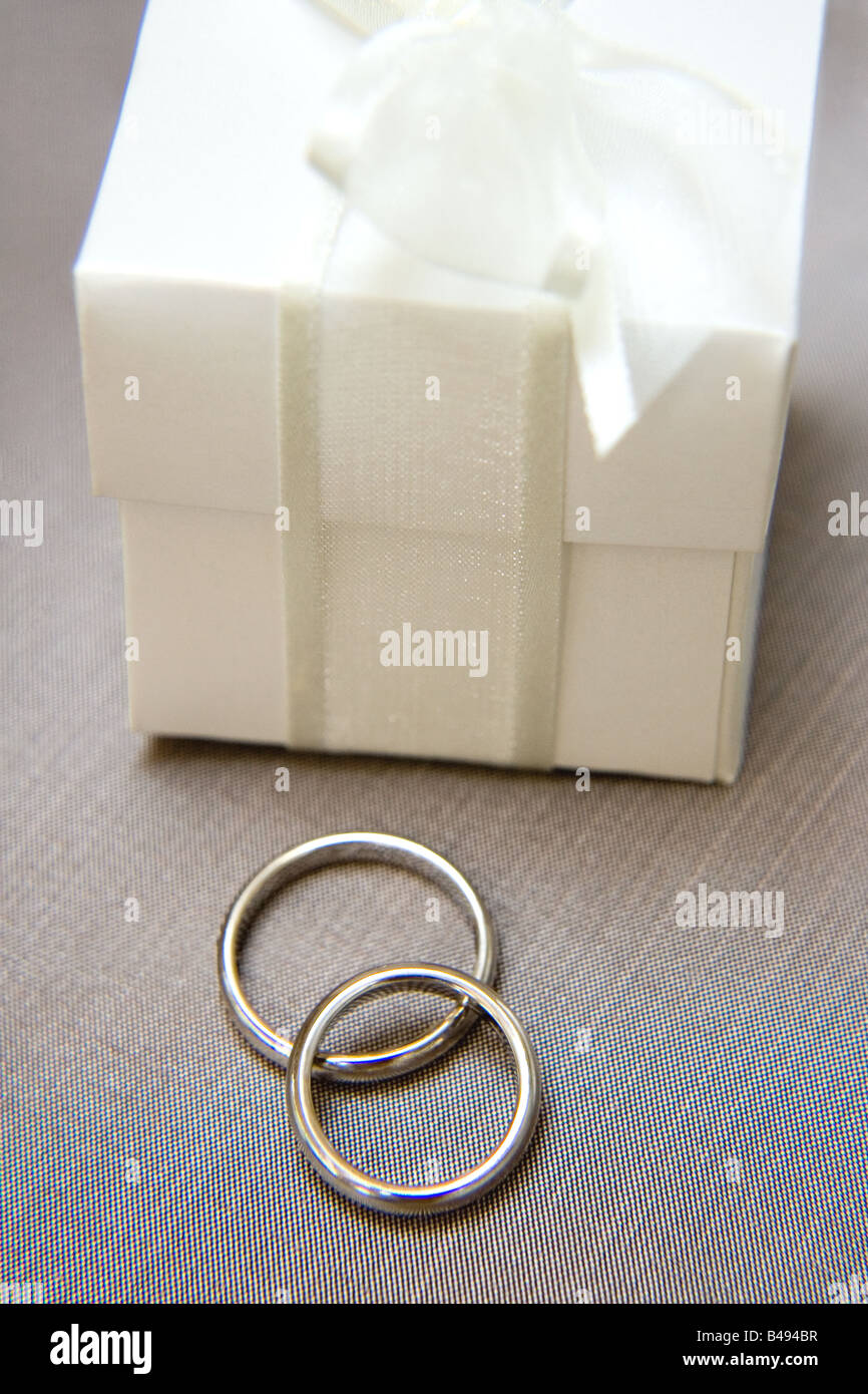 Two wedding bands Stock Photo Alamy