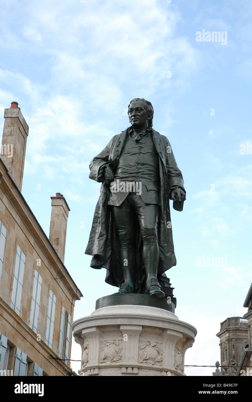 Statue of Denis Diderot Stock Photo