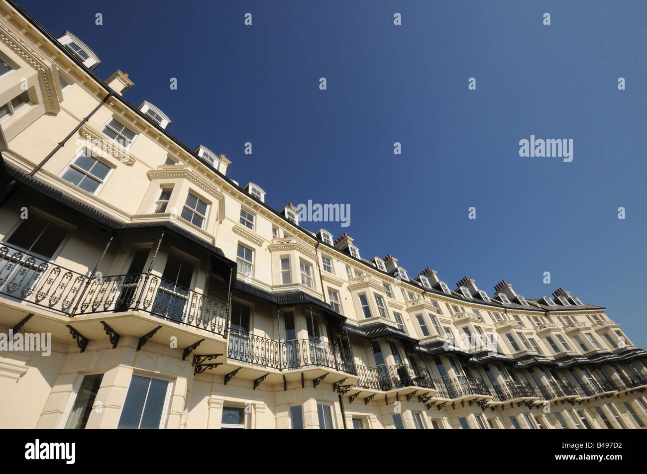 renovated victorian cresent Marine Parade Folkestone Stock Photo Alamy