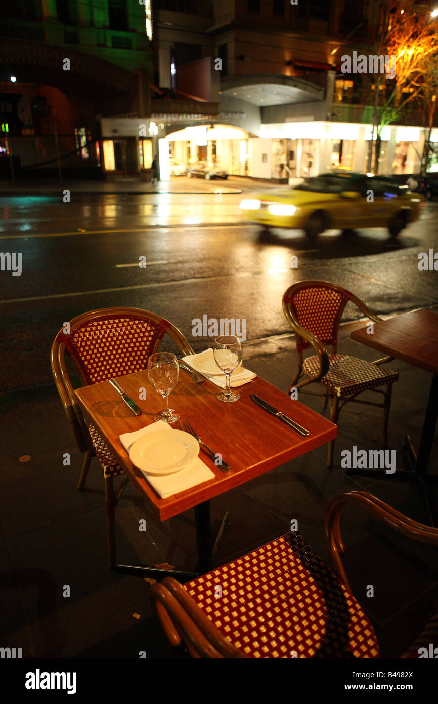 Restaurant on Collins Street, Melbourne, Australia Stock Photo Alamy
