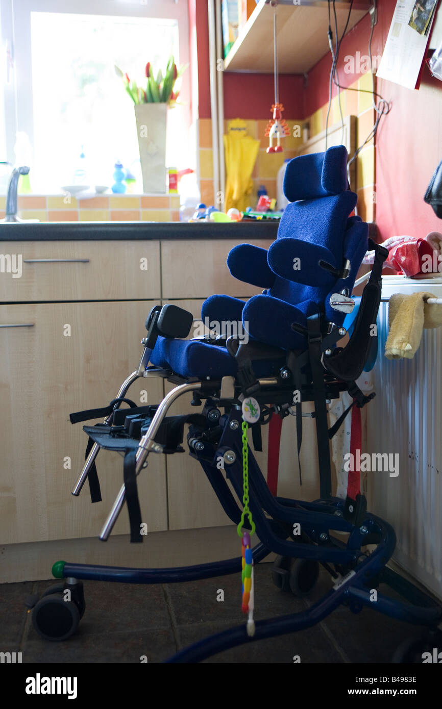 chair for severely disabled child Stock Photo Alamy