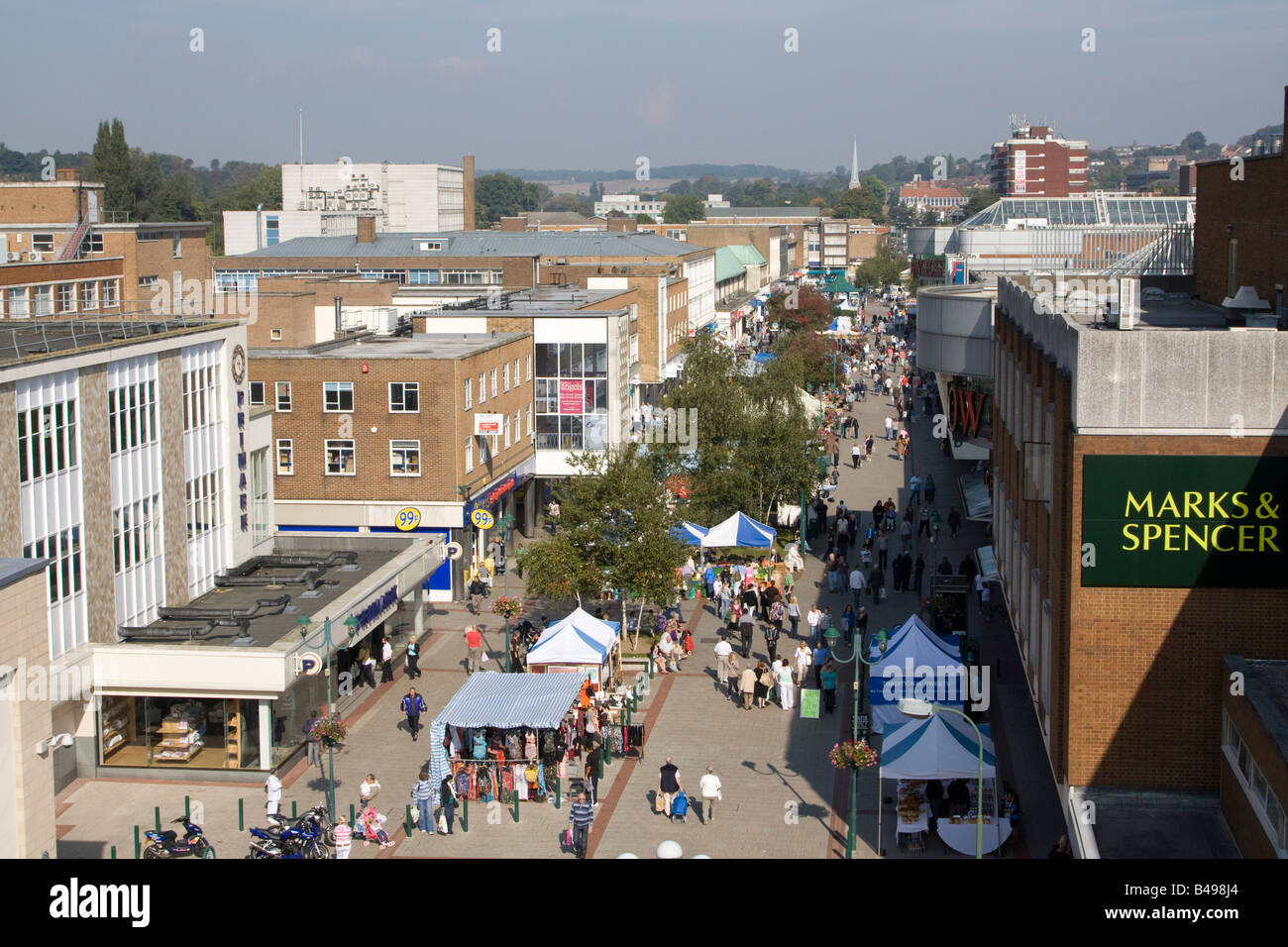 Hemel Hempstead town centre Hertfordshire, England, United Kingdom. Stock Photo