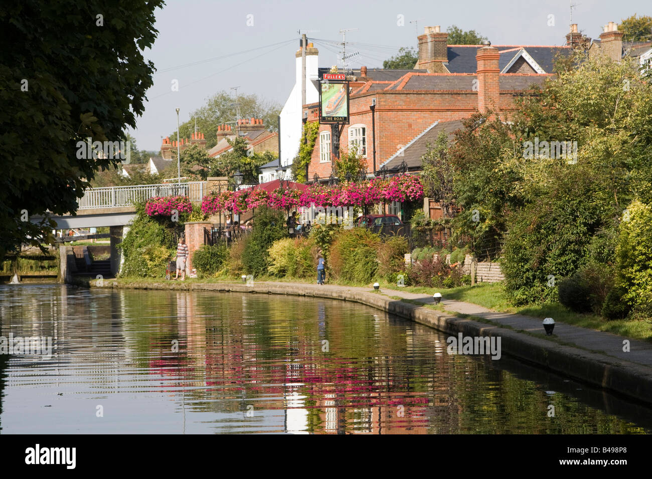 Grand Union Canal Berkhamsted Hertfordshire, England, United Kingdom. Stock Photo