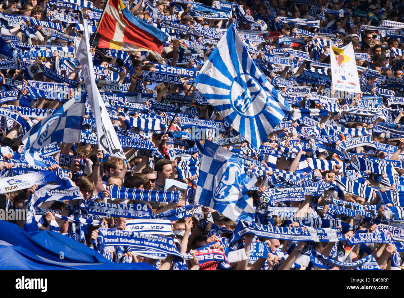 Fanion Schalke 04 1973 - Grande taille