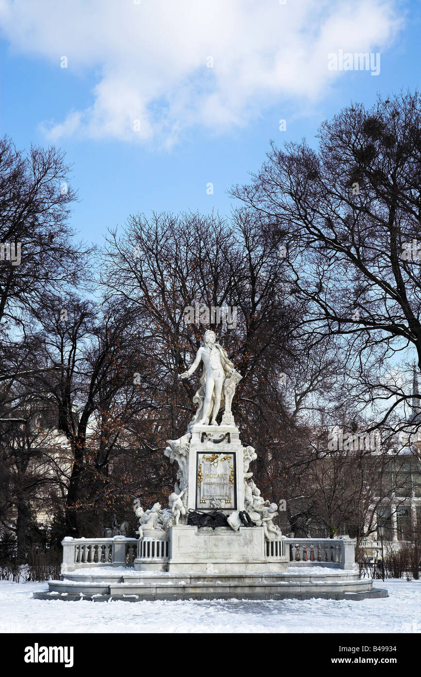 Mozart Memorial in Vienna Austria copy space Stock Photo - Alamy