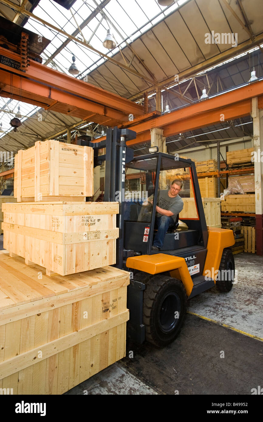 Forklift truck driver, UK Stock Photo