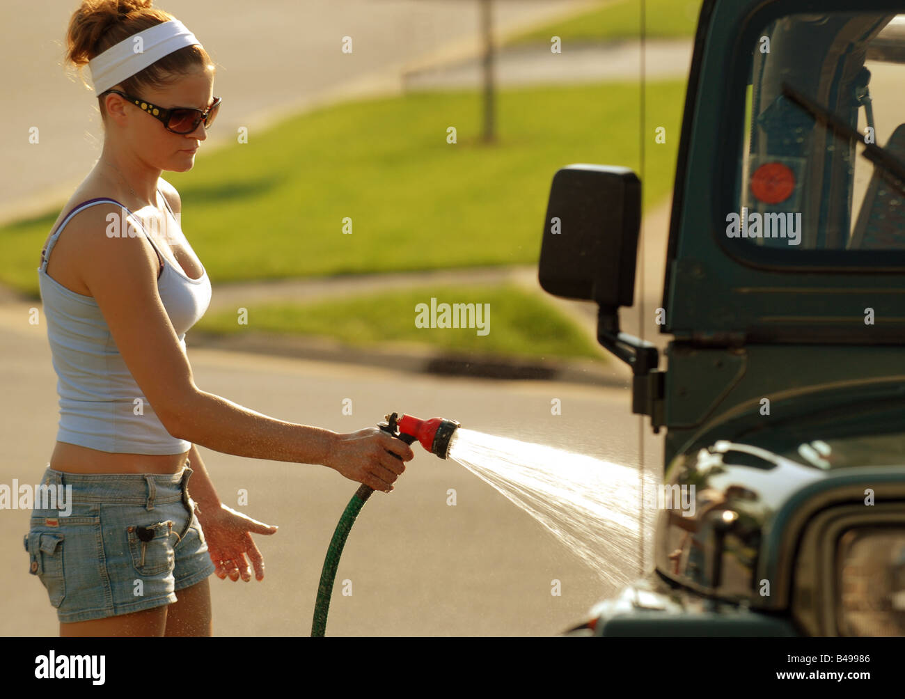 Car wash teenager hires stock photography and images Alamy