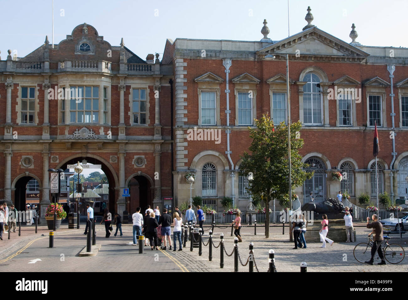 Aylesbury town centre high street Buckinghamshire England, United Kingdom. Stock Photo