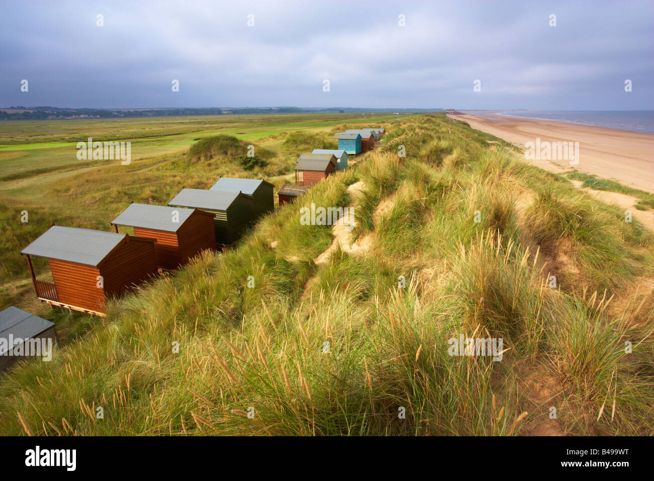 A view of Brancaster Beach on the North Norfolk Coast Stock Photo Alamy