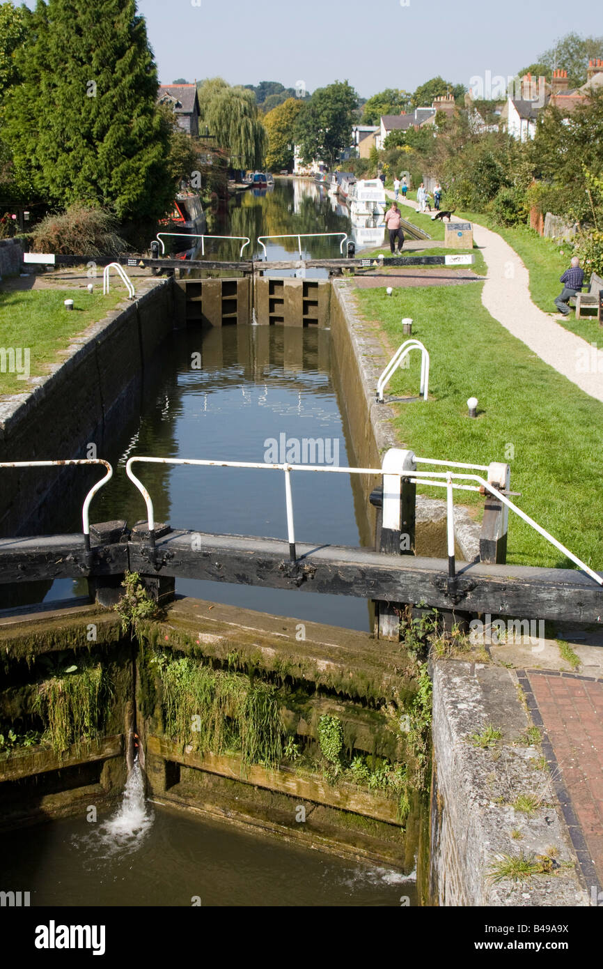 Grand Union Canal Berkhamsted Hertfordshire, England, United Kingdom. Stock Photo