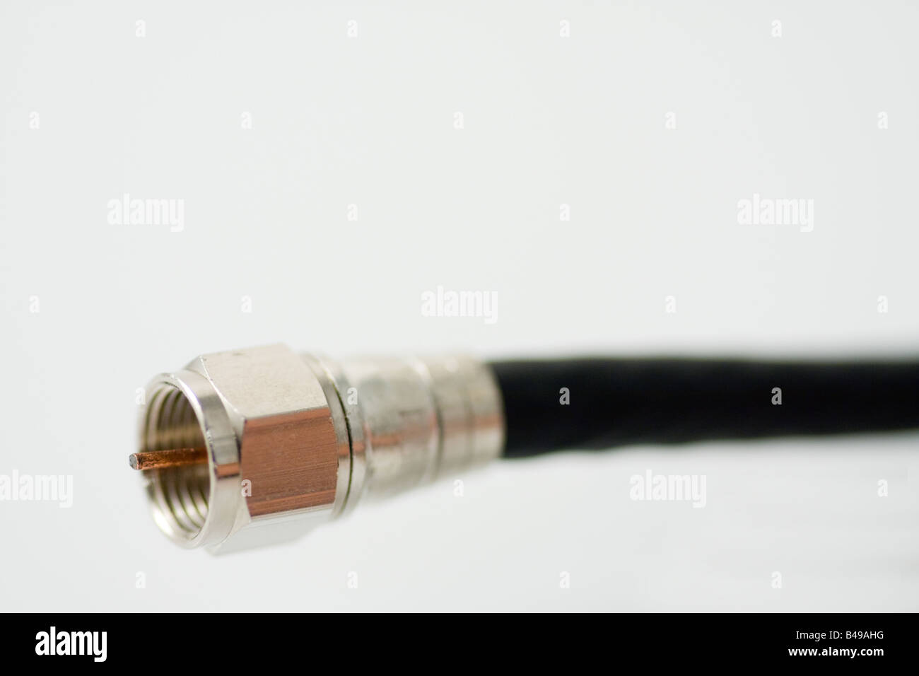 Cable Television Plug Stock Photo Alamy