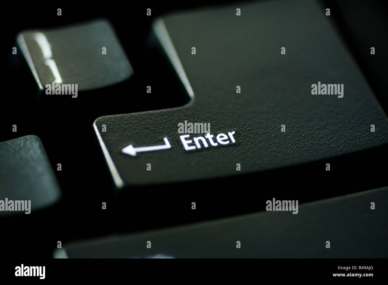 Black Keyboard Key Stock Photo
