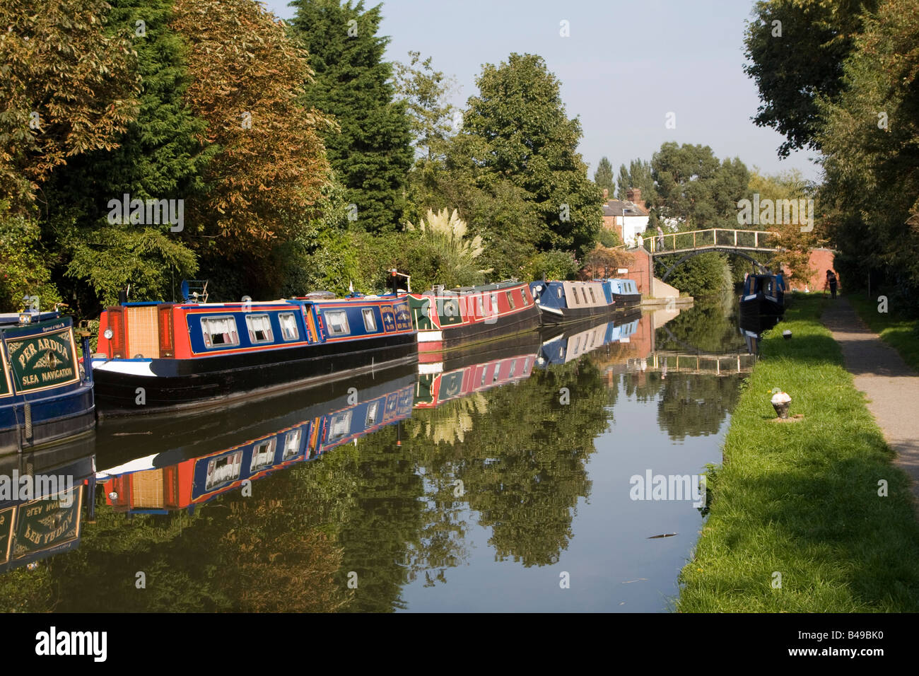 Grand Union Canal Aylesbury Buckinghamshire England, United Kingdom. Stock Photo