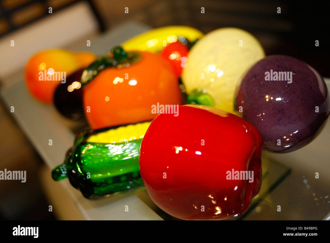 artificial fruit bowl Stock Photo Alamy
