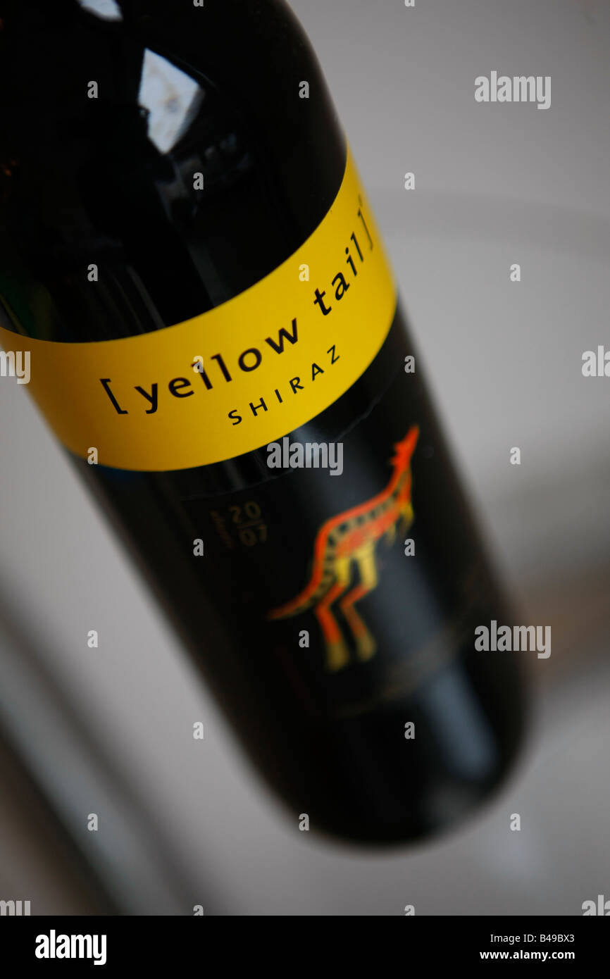 Download Yellow Tail Shiraz Bottle Of Wine Stock Photo Alamy PSD Mockup Templates