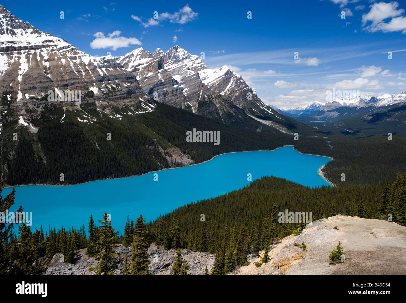 Peyto Lake in Banff National Park, Alberta, Canada Stock Photo - Alamy