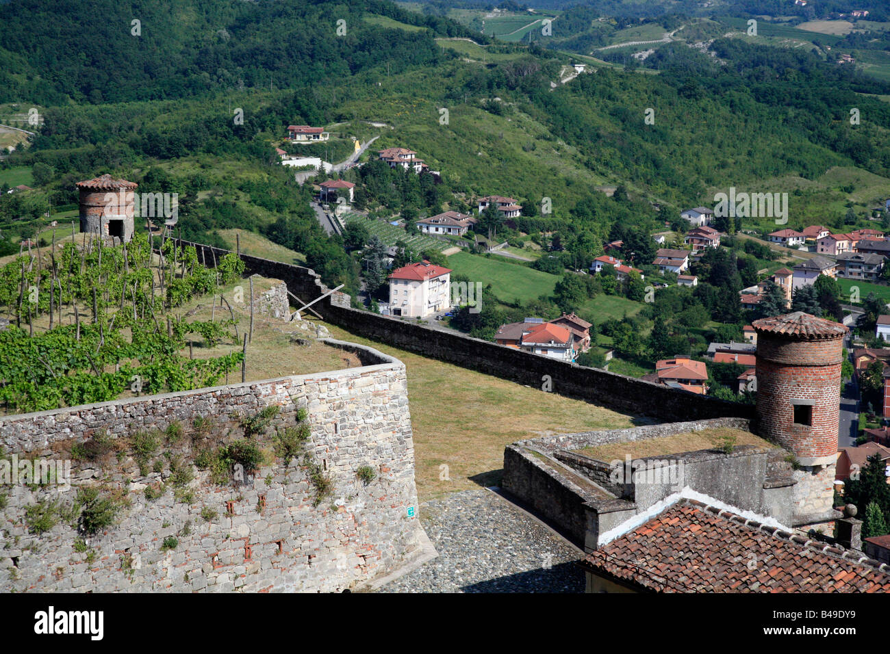 Military fort in Gavi piemonte italy Stock Photo