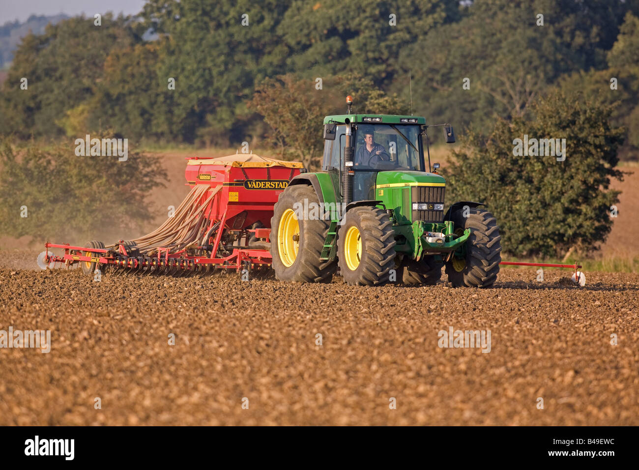 Drilling Wheat In Rutland Stock Photo Alamy