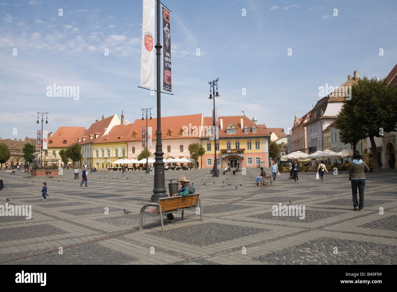 Sibiu Hermannstadt Old Town from Above, Transylvania, Romania Stock Image -  Image of bridge, culture: 234091947