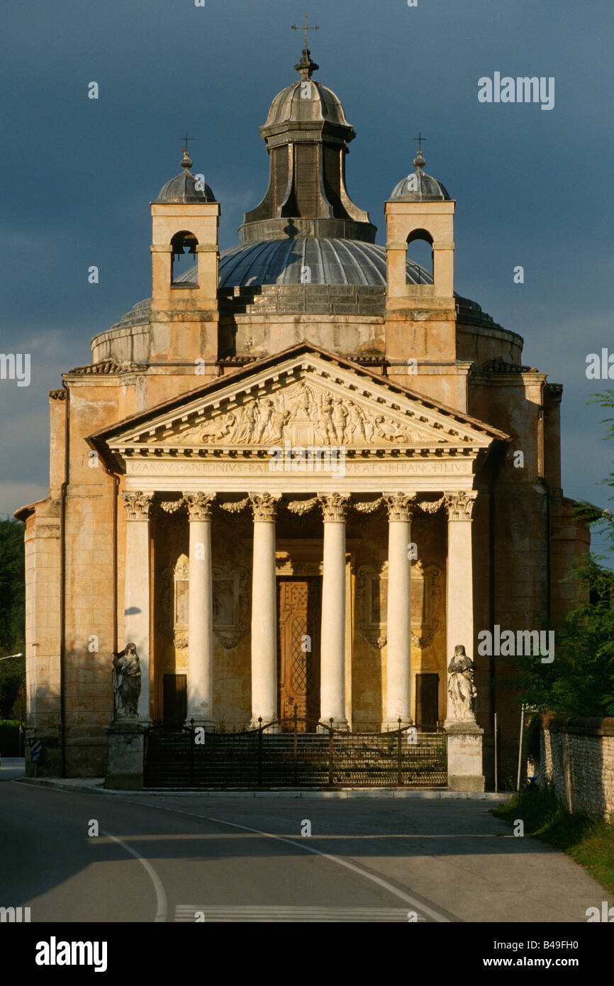 Maser Treviso Province Italy The Tempietto Barbaro stands infront of ...