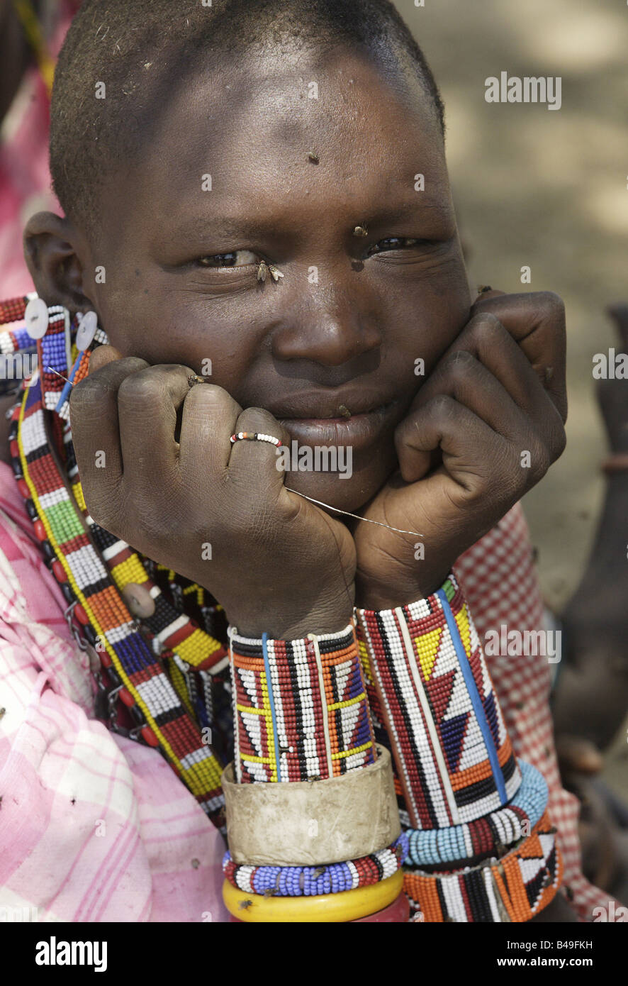 Everyday life of the Maasai, Narok, Kenya Stock Photo Alamy