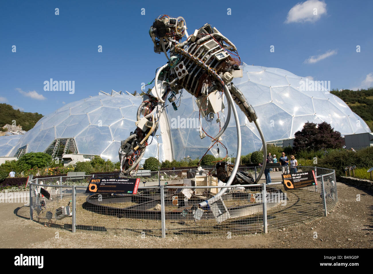 WEEE waste man Eden Project Bodelva St Austell Cornwall UK Stock Photo