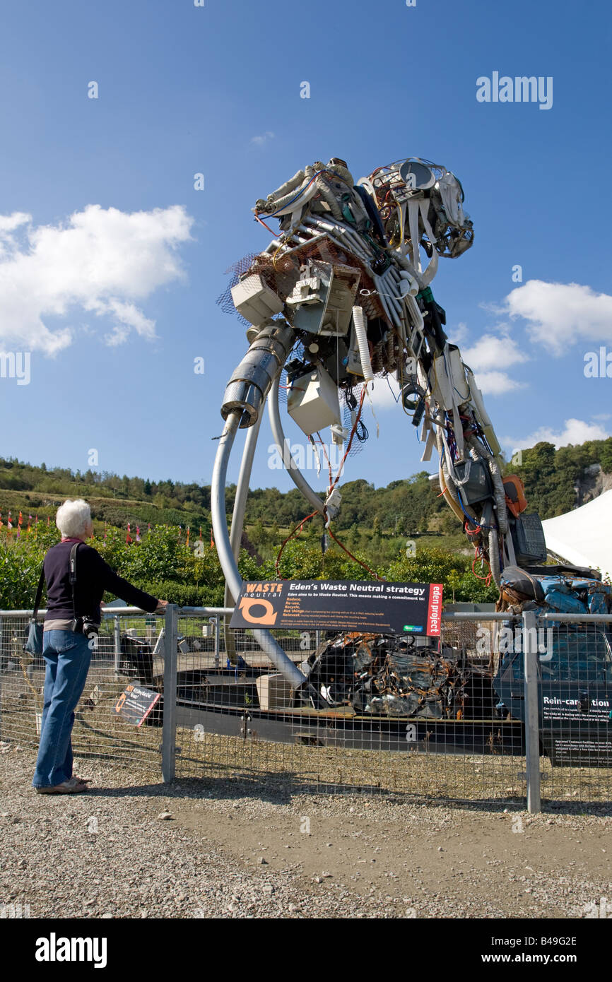 WEEE waste man Eden Project Bodelva St Austell Cornwall UK Stock Photo