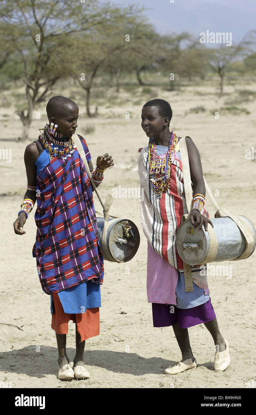 Everyday life of the Maasai, Narok, Kenya Stock Photo Alamy