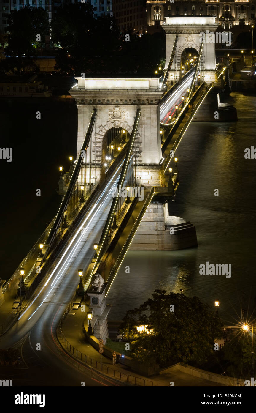 Chain Bridge as seen from Buda Castle Stock Photo - Alamy