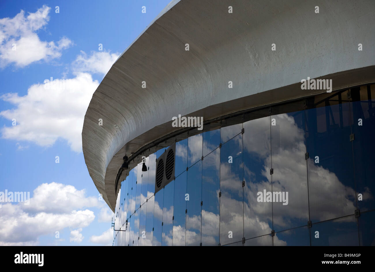 Montreal, clouds reflecting in the Biodome, Canada Stock Photo
