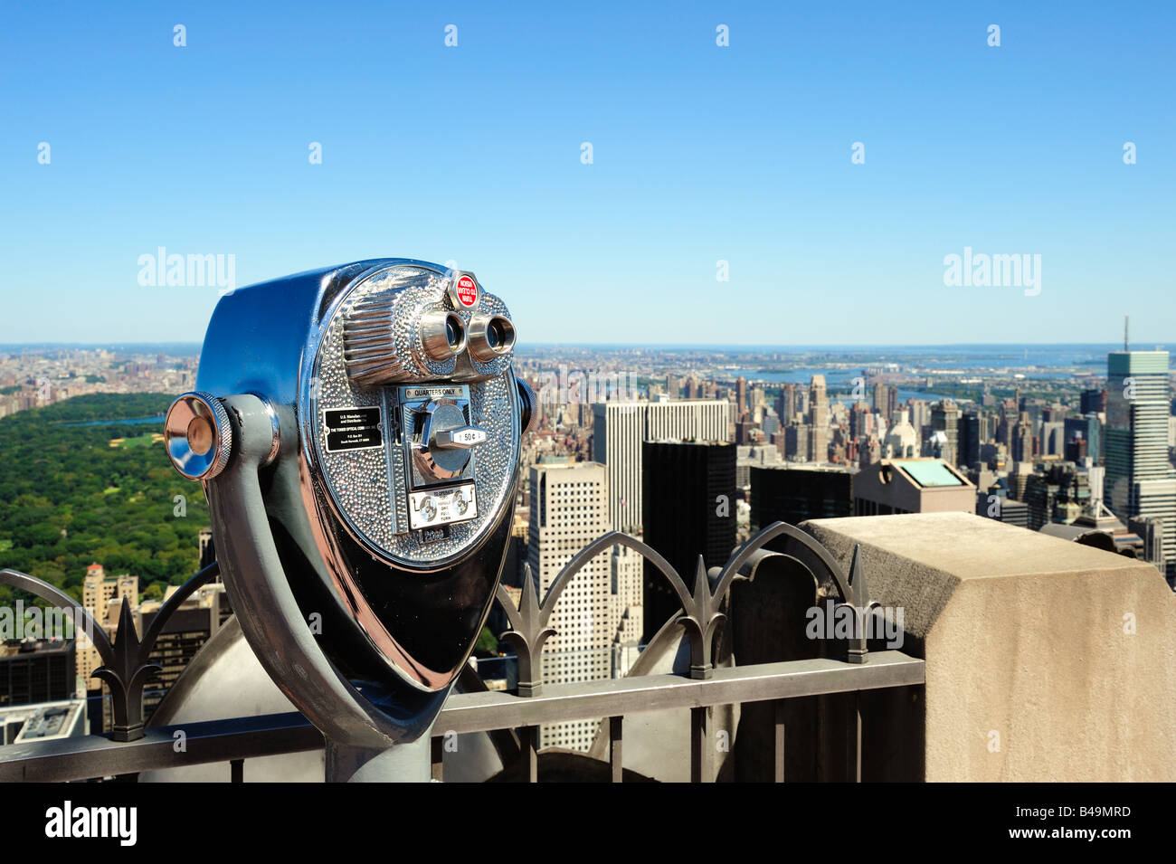 view of at the top of the 30 rock Stock Photo