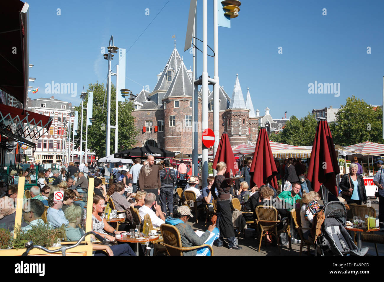 Street cafe, Amsterdam, Netherlands Stock Photo - Alamy